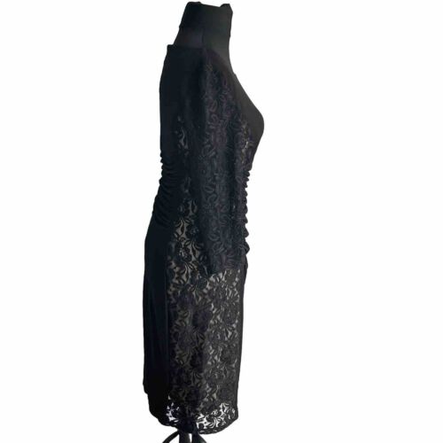 Phase Eight Talla 14 Vestido Negro Encaje Elástico Lápiz Moveo Fiesta Noche Formal - Imagen 3 de 16