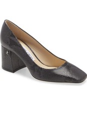 575 Jimmy CHOO 65mm Dianne Snake Embossed Leather Pumps Heel Shoes 38 US 7.5-8
