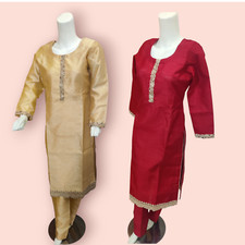 set of 2 Shalwar Kameez For Women, kurta tunic blouse women size Medium