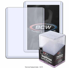 BRAND NEW SEALED 10 BCW (Like Ultra Pro) Thick Card Toploader Holder 197PT 