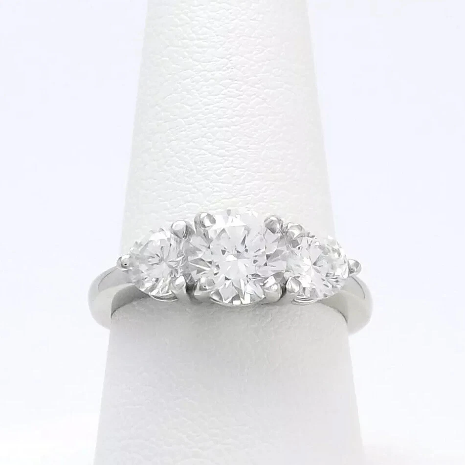 3 stone cubic zirconia engagement rings deals