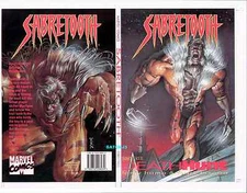 SABRETOOTH MARK TEXEIRA ORIGINAL PRODUCTION ART COVER MARVEL WOLVERINE VILLAIN