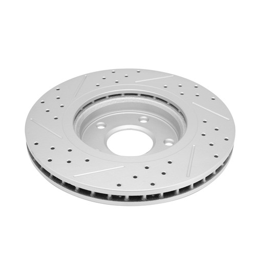 Kit de rotores de freno traseros perforados delanteros para Nissan Rogue 2014-2020 - Imagen 3 de 12
