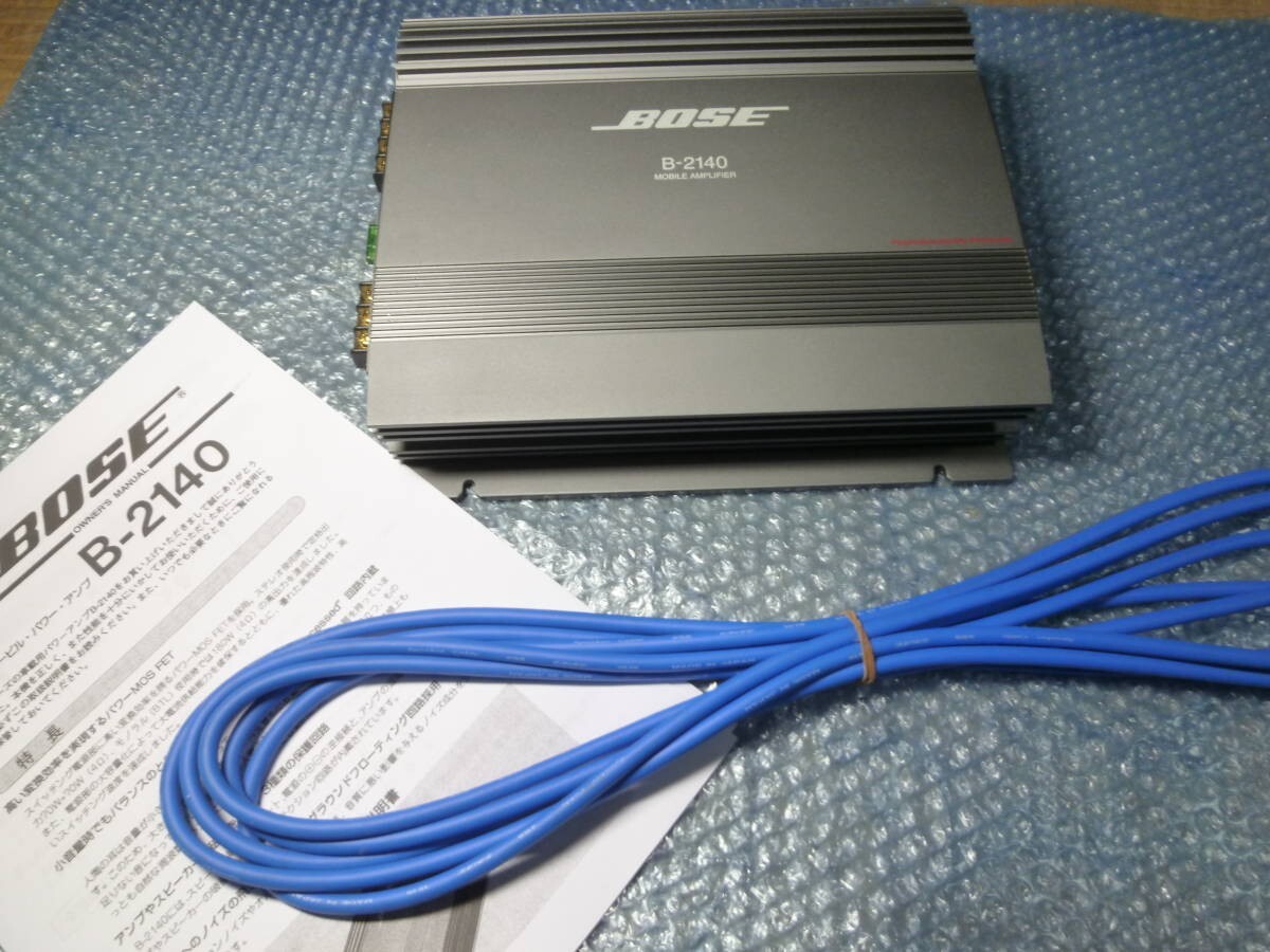 ボーズ高品質アンプB-2140定格出力70w2chと電源コードセット ちいさかっ