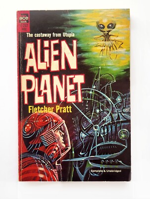 FLETCHER PRATT Alien Planet Ace 1st Vintage Space Opera Science Fiction Sc-Fi