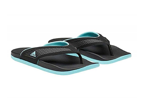 adidas Women's Adilette Cloudfoam Ultra Flip-Flops, Black/Mint, 8,A-10.3 IC 190308027929 | eBay
