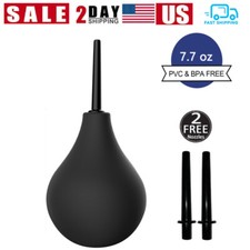 225ml Pump Action Douche Enema Bottle with Nozzle Vaginal Anal Cleaning Supplies