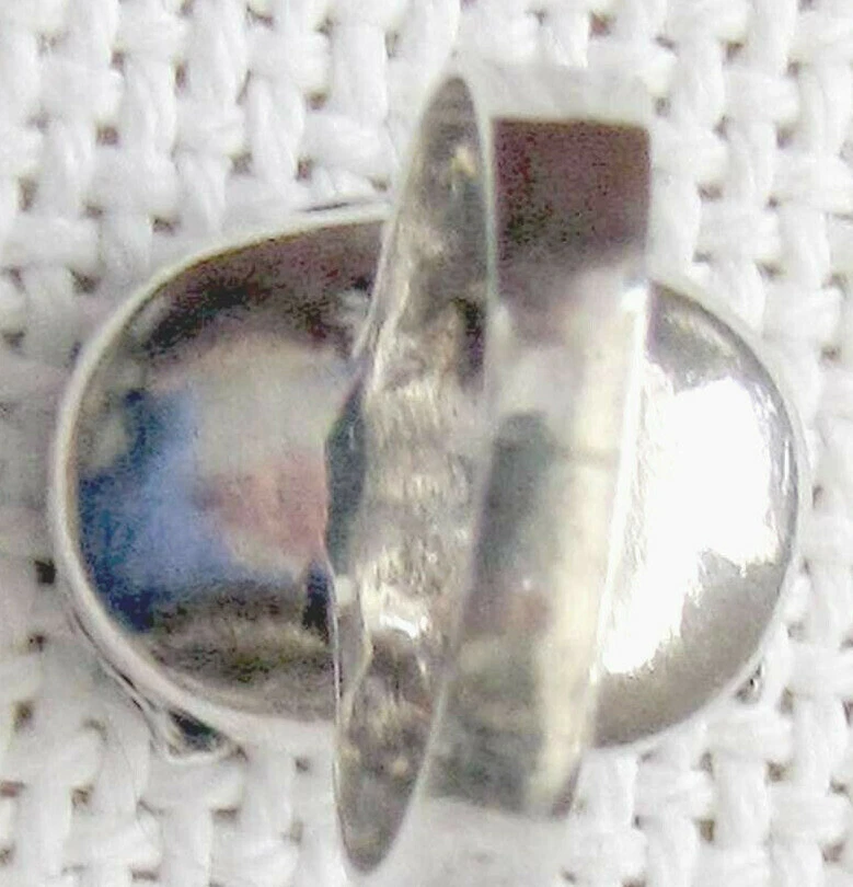 中国旧银纯银幻想鱼带卷金底戒指尺寸:7-7.5  — 第 4/4 张图片