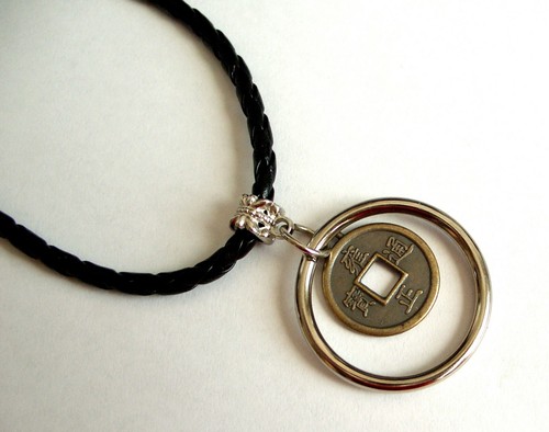 COLLAR ETNICO COLGANTE CHINA CON CORDON NEGRO TRENZADO - UNISEX | eBay