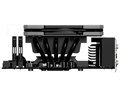 ID-Cooling IS-50X V3 Kühler (für Intel LGA 1851/1700/115x, AMD AM4/AM5) 125W TDP - Afbeelding 3 van 8