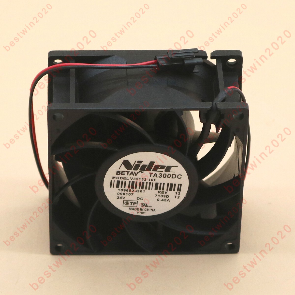 New NIDEC V35132-16F DC24V 0.45A 80*80*38mm 2pin Large air volume 