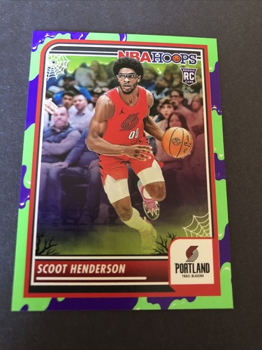 Scoot Henderson 2023-24 Panini NBA Haunted Hoops Slime #137 Rookie Card RC