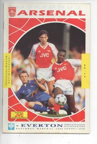Arsenal 1989/90 Selection of Home League Programmes from menu Away Teams A-L - Picture 9 of 10