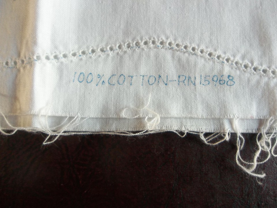 Vintage Cotton Stamped Pillow Cases Ready To Embroider eBay