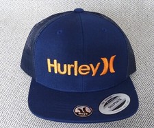 New Hurley Surfing BOYS YOUTH Gradient Navy Hat Snapback Trucker RHTHRL-216