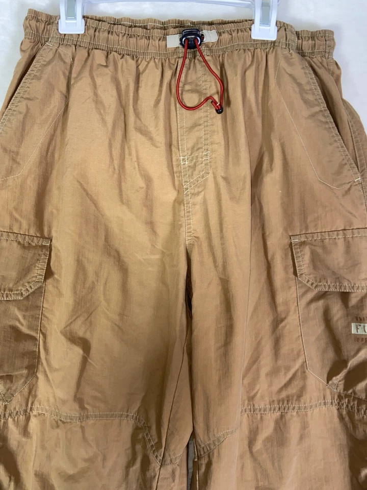 De Colección Equipo Retro para Deportes Paracaídas Patinador Pantalones Sueltos S Marrón Pierna Ancha Años 90 Y2K Foto 3 de 4