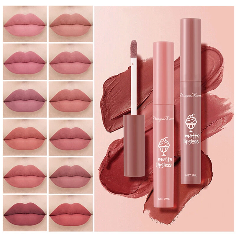 3 PCS/Set Matte Liquid Lipstick Long Lasting Lip Gloss Beauty Glazed Lip Makeup. - Image 3 of 4