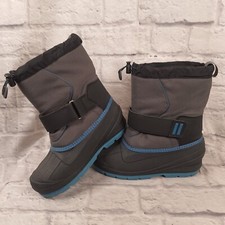 Cat And Jack Snow Boots Blue Insulated Thermolite Children's Kids Size 9 Unisex