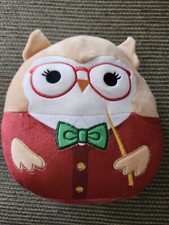 Squishmallows 8" JAYDELLE Owl Back to School Teacher Stuffed Plush Kellytoy