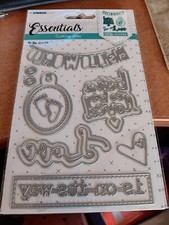 CUTTING DIES FOR SCRAPBOOKING ESSENTIALS J1146 HELLO WORLD 19X10 CM