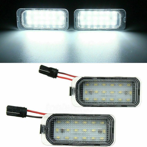 Pair LED License Plate Light Lamps For Ford Ecosport Fiesta Focus Mondeo Ranger - Picture 10 of 12
