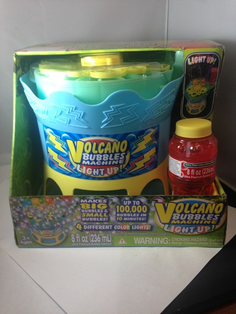 Amazing Bubbles Light up Volcano Bubble Machine | eBay