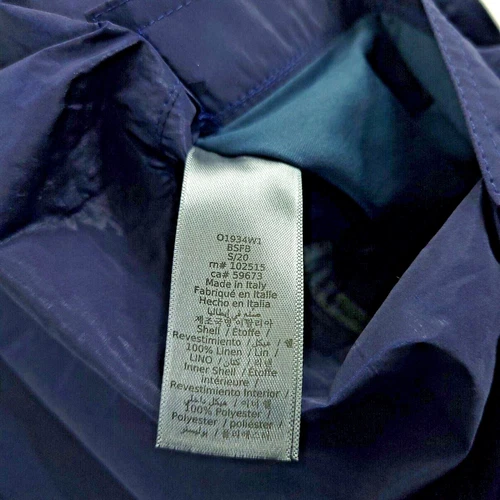 John Varvatos Collection Linen Trench Coat Mens (EU 48) US 38 Blue Reversible  image 8