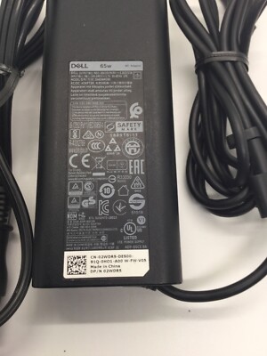 Genuine Dell 65W USB-C Chromebook 3100 AC Adapter 2WDR5 DA65NM190