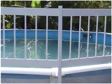 Blue Wave NE146 above Ground Pool Fence Add-On Kit B (3 Sections) - White