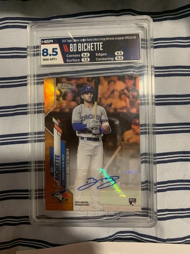 2020 Topps Chrome Update Bo Bichette Rookie Debut Orange Refractor Auto - /25 RC