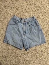 Vintage Wrangler for Women High Waisted Shorts Size 8 Vtg Jean Shorts 90s