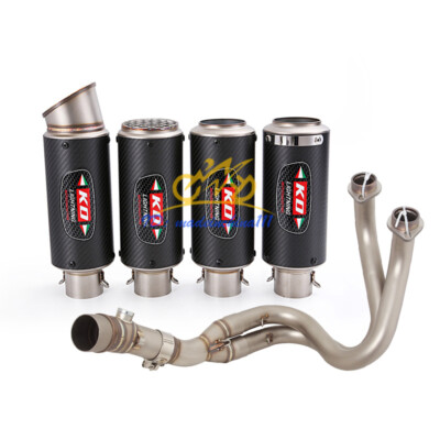 Exhaust System Header Carbon Mufflers Pipe For Kawasaki Z650 Ninja 650 2012-2023
