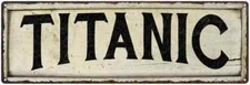 TITANIC Farmhouse Style Wood Look Sign Gift   Metal Decor 106180028285