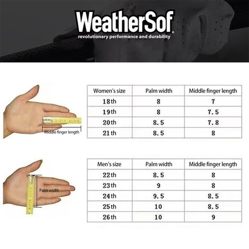 1/3PCS FootJoy Mens WeatherSof Golf Gloves Left Hand & Right Handed Golfer White - Picture 7 of 12