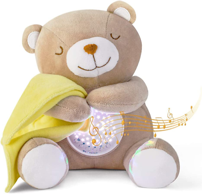 Veilleuse Bébé Musicale Et Lumineuse Rechargeable Peluche Bebe Teddy  Projecteur 711181658811