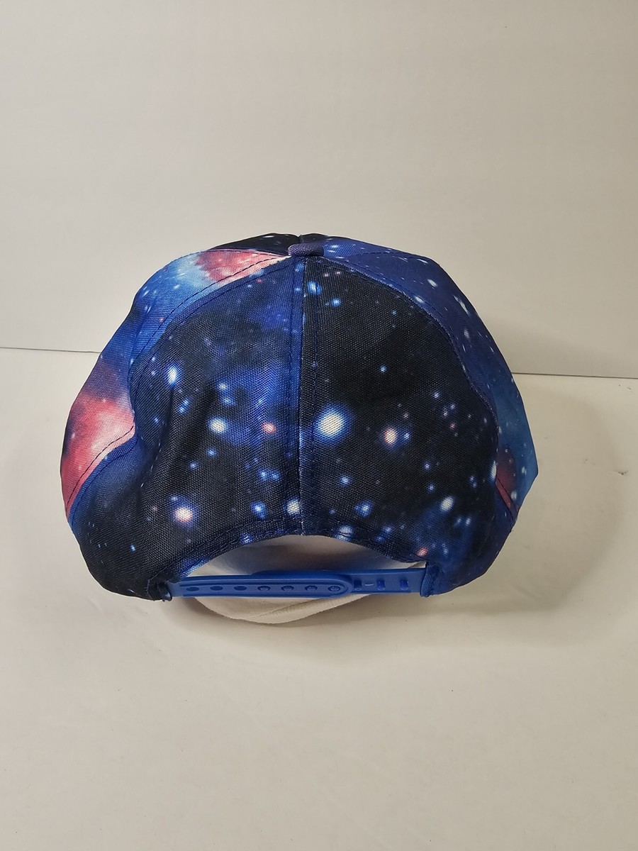 Roblox Baseball Snapback Hat Cap Blue Galaxy View 3