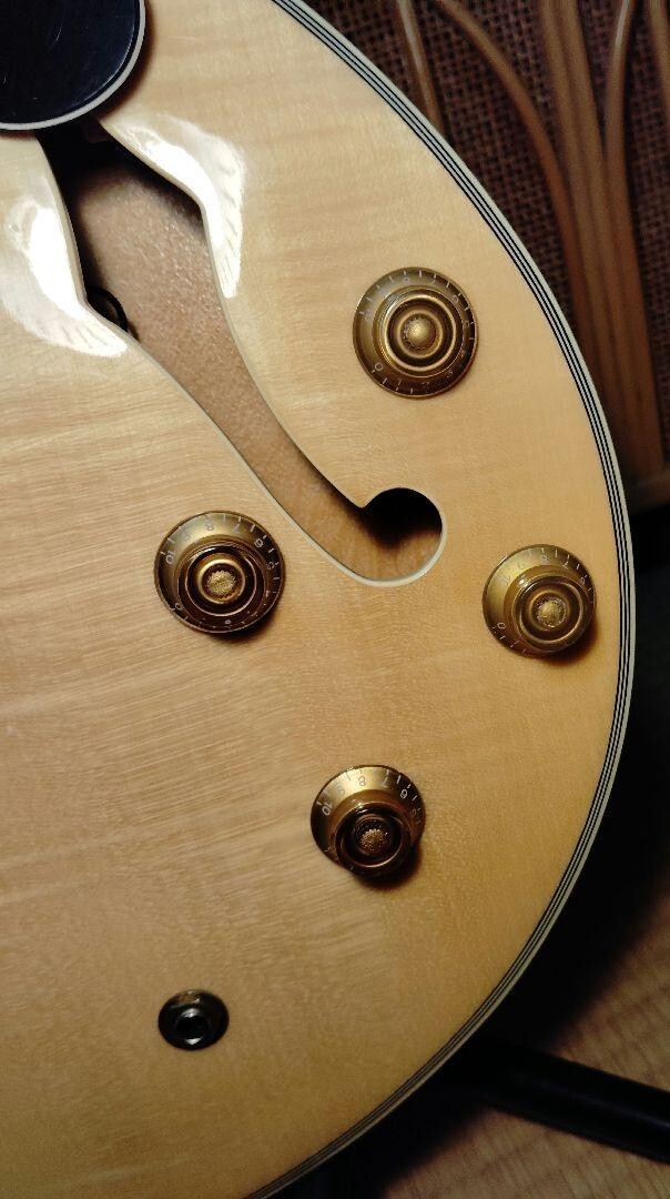 ギター PLAYTECH SA500 Flame Natural PLAYTECH SA500 Flame Natural semi-acoustic guitar from Japan