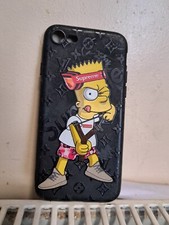 Bart Simpson Black Phone Case-iPhone 13 Pro-6.1"-Unbranded-New-Soft-Silicone