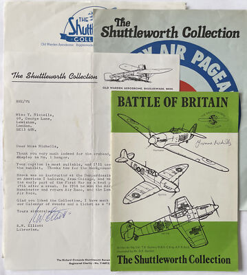 The Shuttleworh Collection Missing Exhibit - 70er Jahre Briefe Re WL Brock Armband