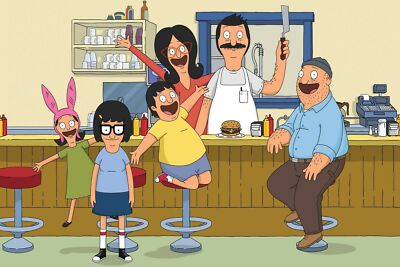 Bobs Burger Family Diner Poster (20x30) inches