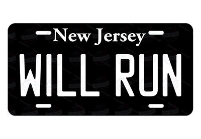Will Run New Jersey Customized License Plate Tag Auto Bike ATV Keychain Fridge