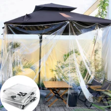 Heavy Duty Tarp Silver/Clear Waterproof Tarpaulin Boat Cover Tent Canopy Shade