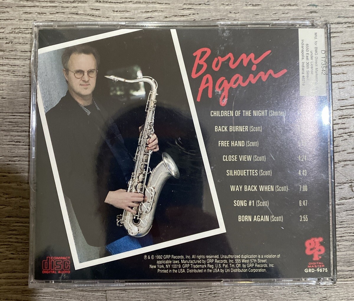 Born Again by Tom Scott (CD, May-1992, GRP (USA)) for sale online