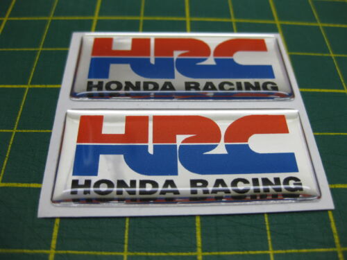 2 gewölbte HRC Aufkleber auf Chrom Vinyl 50 mm x 21 mm alle Modelle - Bild 1 von 1