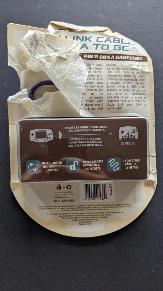 Tomee Game Boy Advance to GameCube Link Cable - New Open Box - Image 3 of 4