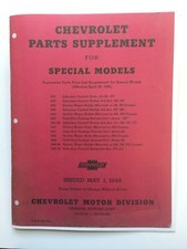 1937 1938 1939 1948 Chevy Suburban Panel Parts Manual Reprint Free Shipping