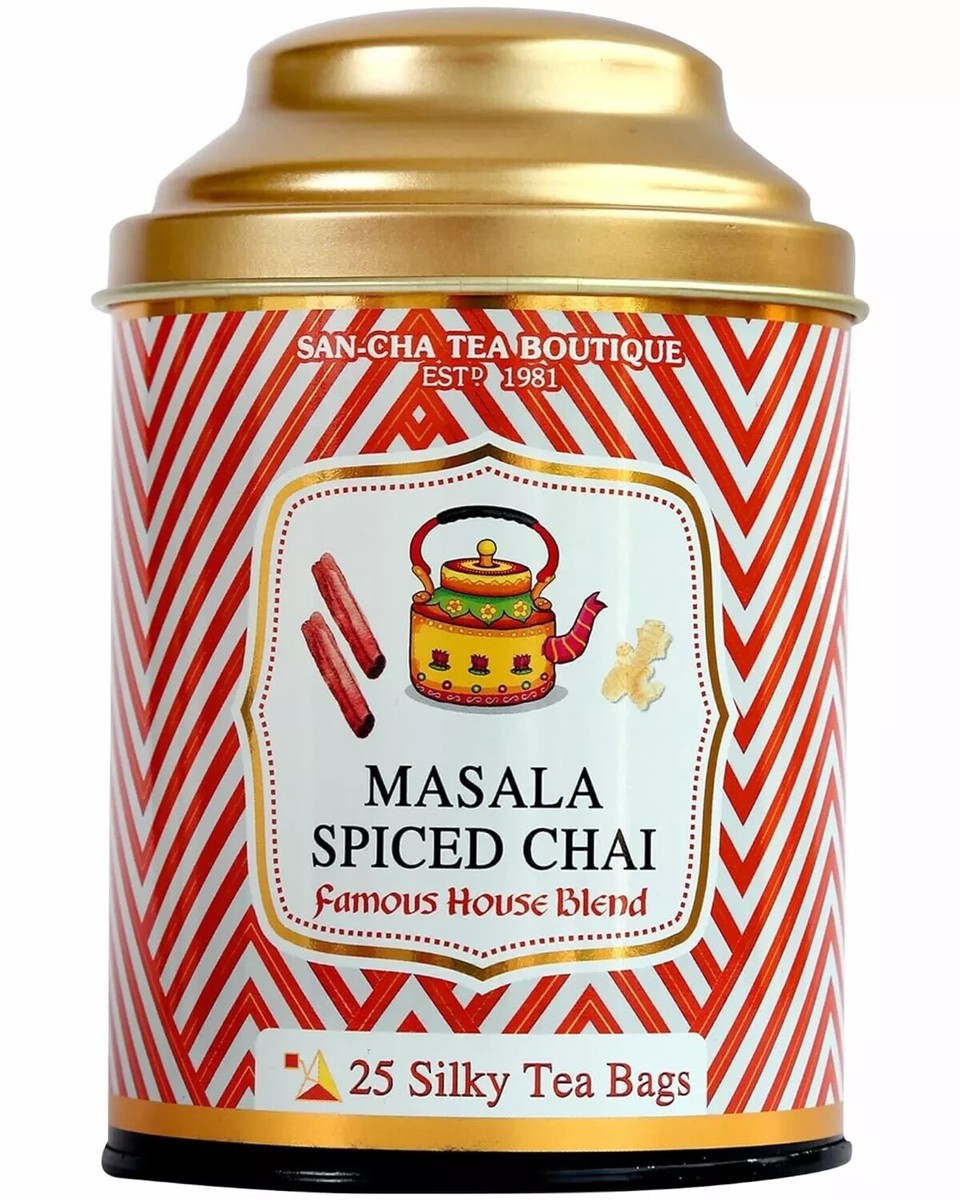Sancha Tea Boutique, Masala Chai Tea Bags, 25, Free Shipping Sancha Tea Boutique, Masala Chai Tea Bags, 25, Free Shipping