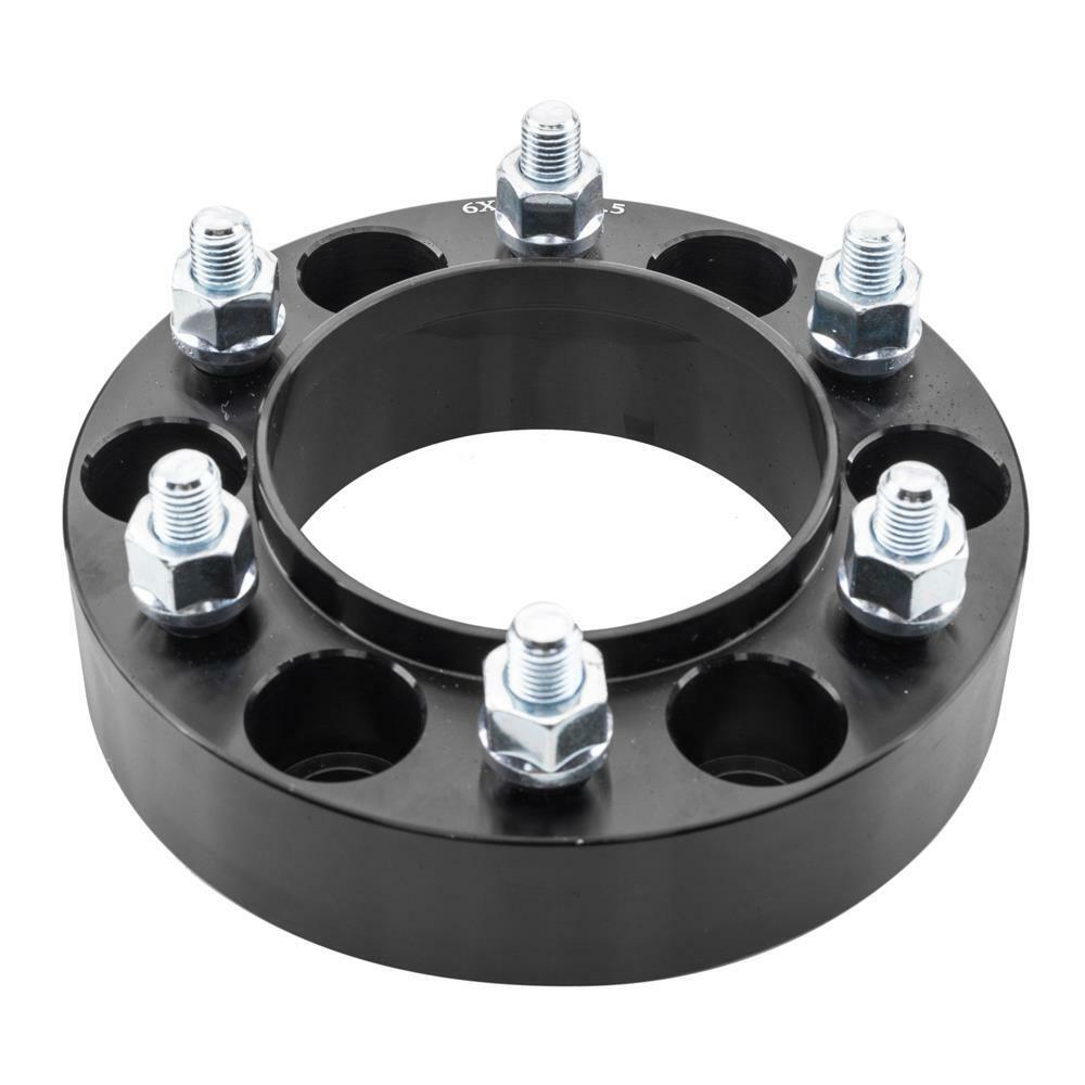 2pcs Hub Centric 1.5" 6x5.5 or 6x139.7 Black Wheel Spacers Adapters for