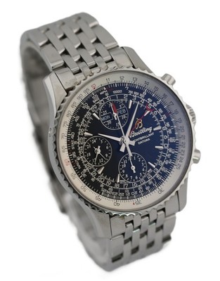 Breitling Montbrillant Datora Stahl Schwarz A2133012 Herrenuhr FULL SET 2018