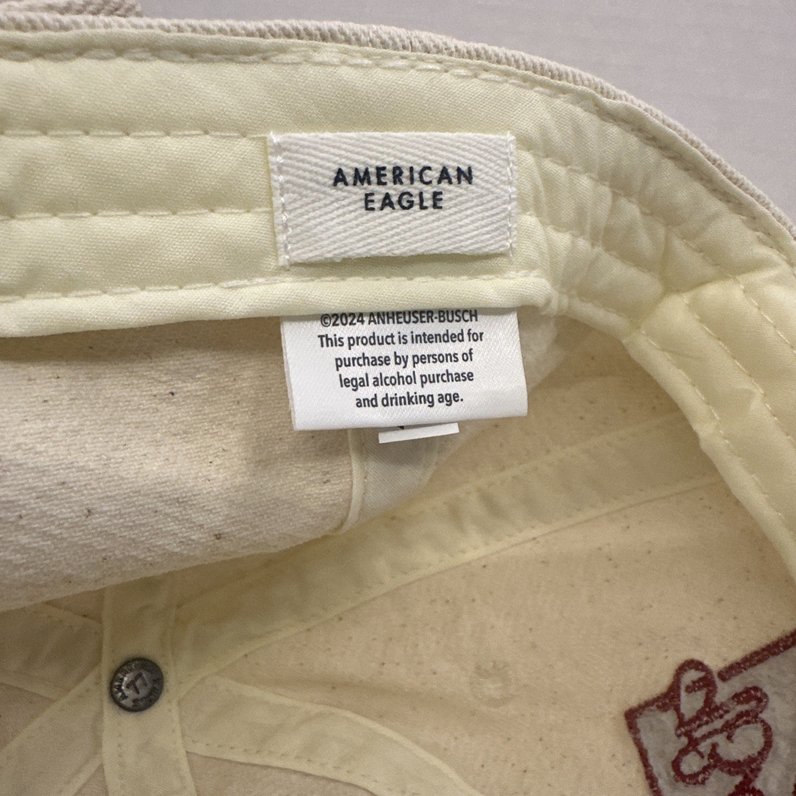 American Eagle Budweiser StrapBack Hat Cap Adjust… - image 6